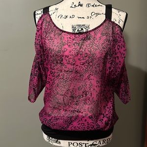 Guess animal print top